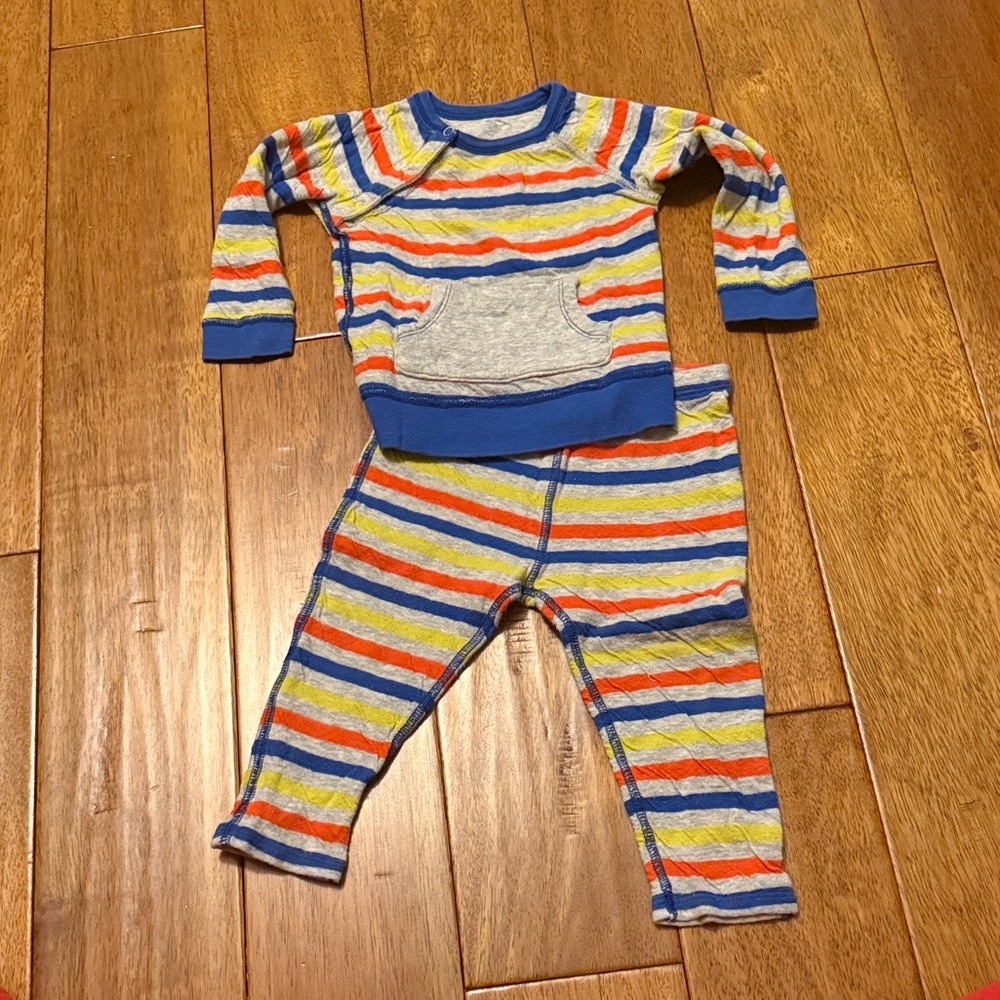 Reversible Striped Kids Two Piece Matching Set